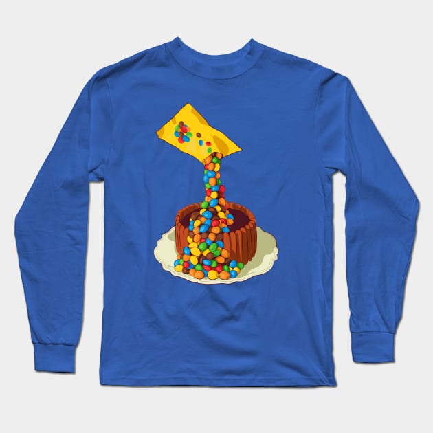 Colorful gravity cake Long Sleeve T-Shirt by Mimie20